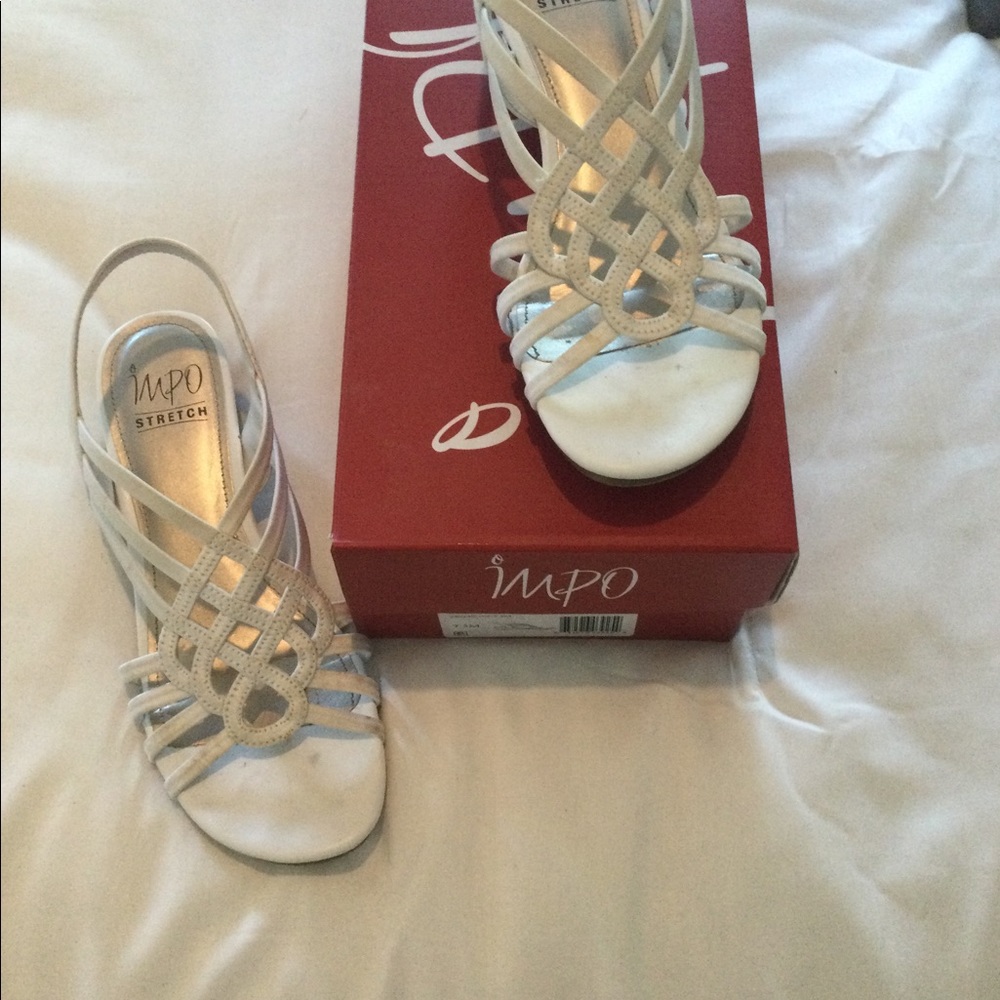 White sandals
